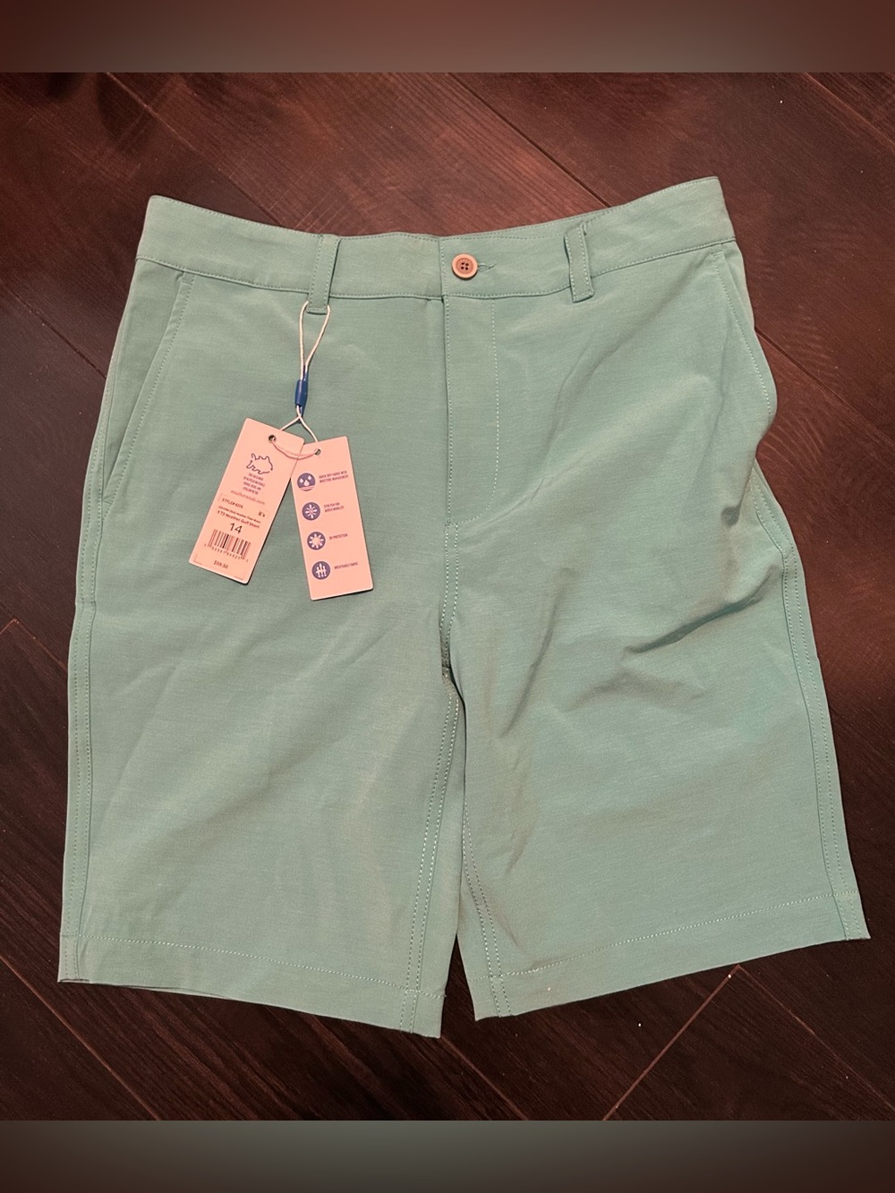 Southern Tide Kids Stretch Shorts - Seafoam